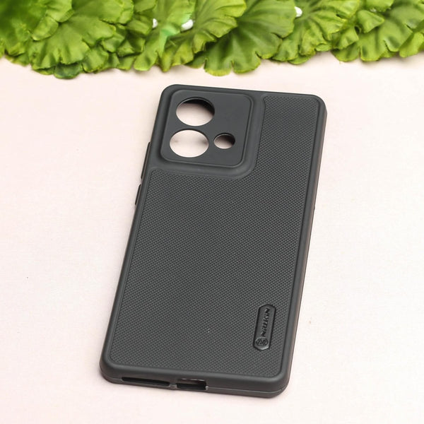 Black Niukin Silicone Case for Motorola Edge 40 Neo - The Hatke