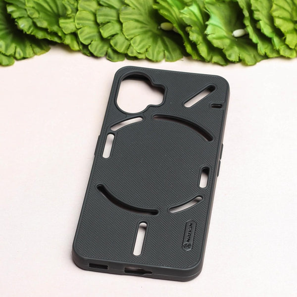 Black Niukin Silicone Case for Nothing Phone 2 - The Hatke