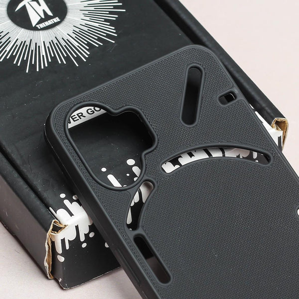 Black Niukin Silicone Case for Nothing Phone 2 - The Hatke