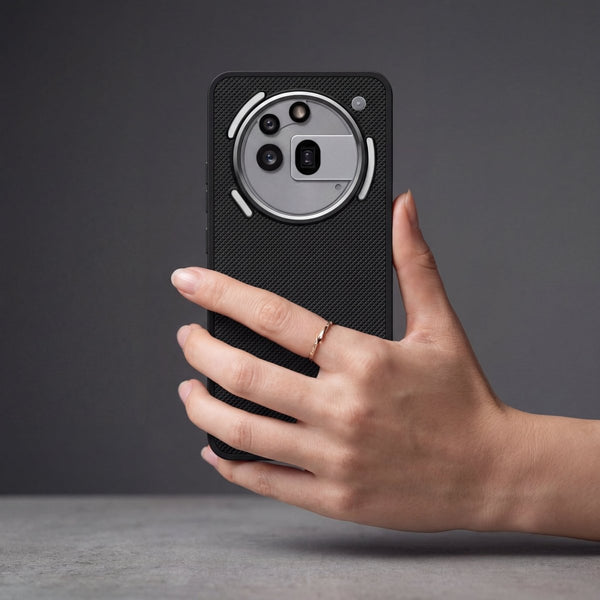 Black Niukin Silicone Case for Nothing Phone 3A Pro - The Hatke