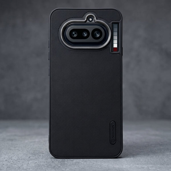 Black Niukin Silicone Case for Nothing Phone 4a - The Hatke