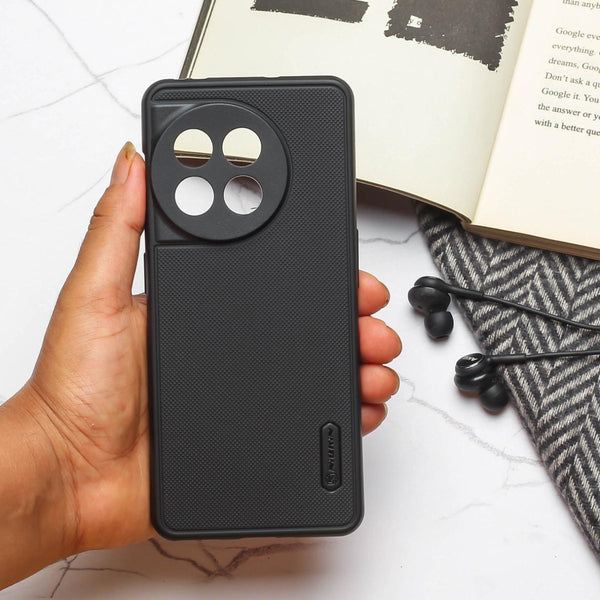 Black Niukin Silicone Case for Oneplus 11R - The Hatke