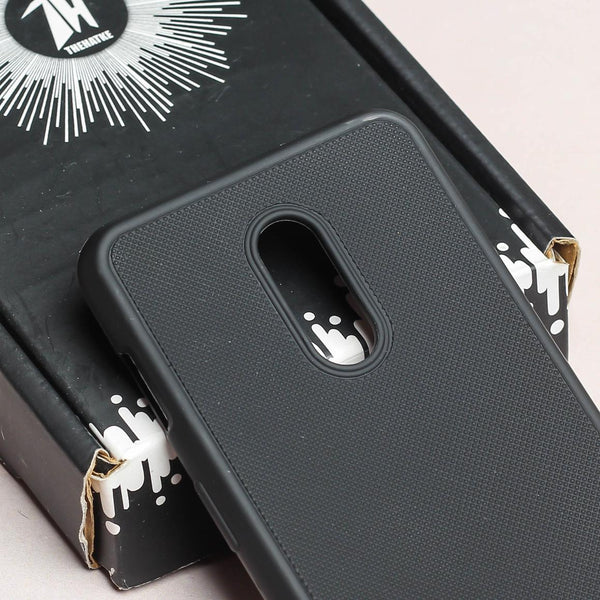 Black Niukin Silicone Case for Oneplus 7 - The Hatke