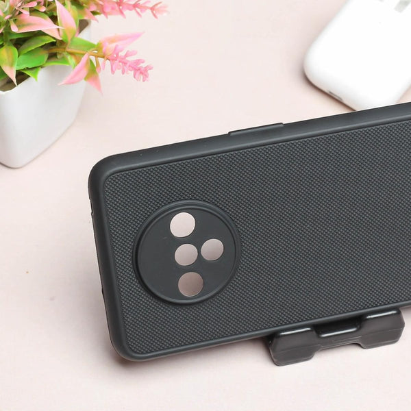Black Niukin Silicone Case for Oneplus 7t - The Hatke