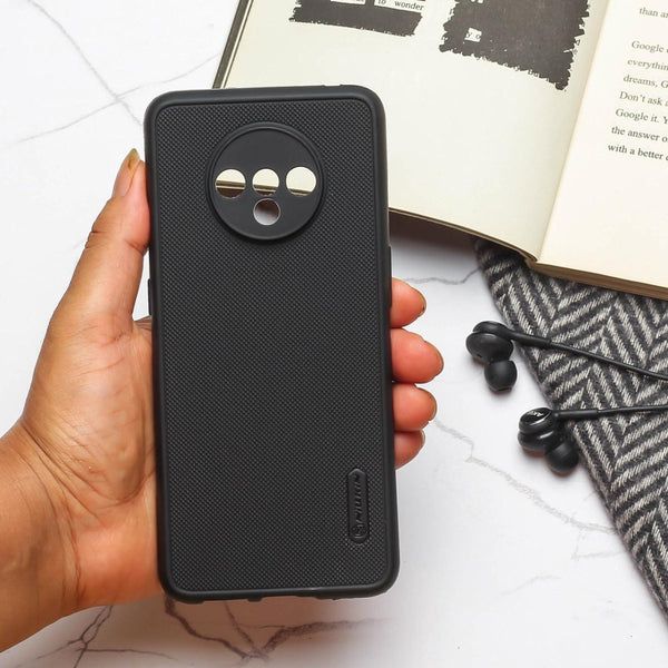 Black Niukin Silicone Case for Oneplus 7t - The Hatke