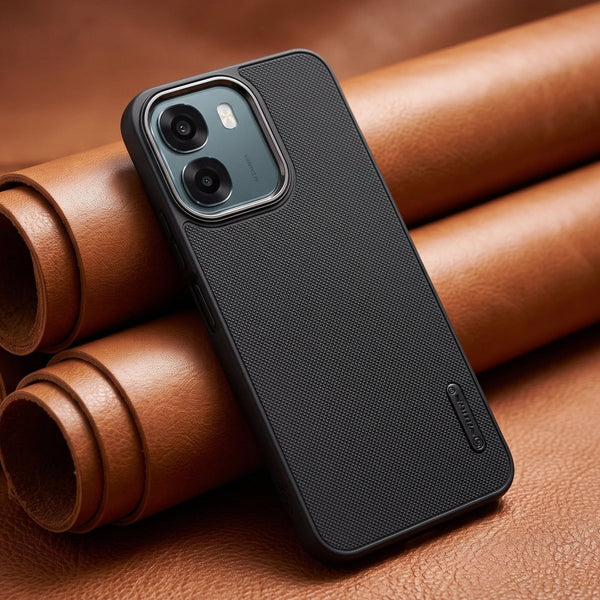 Black Niukin Silicone Case for Oppo A6 5G - The Hatke
