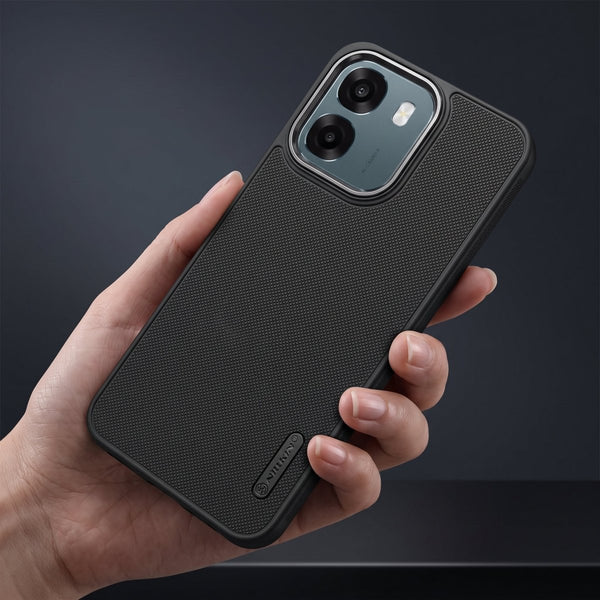 Black Niukin Silicone Case for Oppo A6 5G - The Hatke