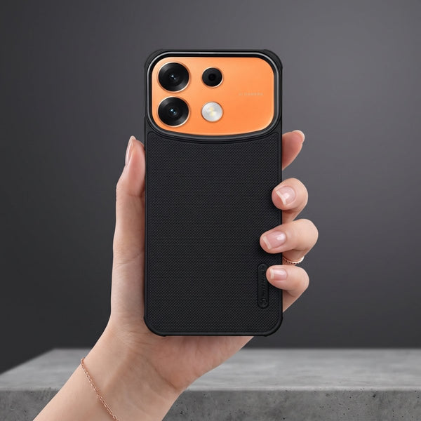 Black Niukin Silicone Case for Oppo F35 Pro - The Hatke