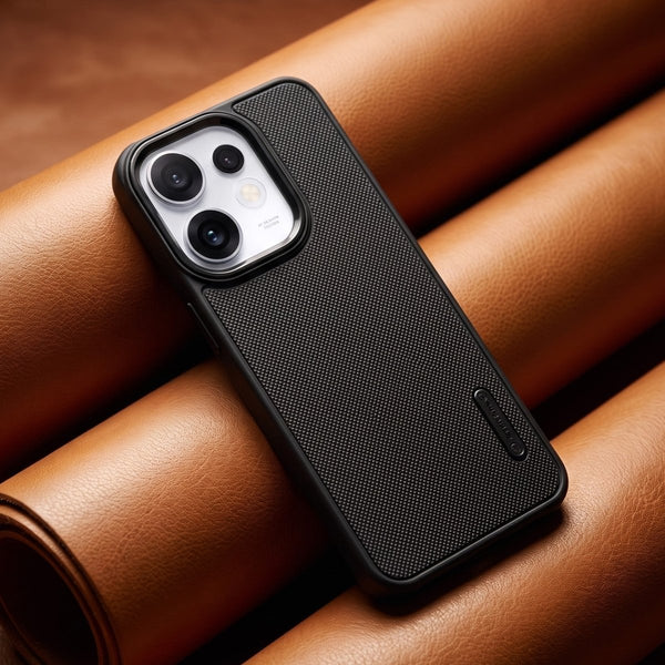Black Niukin Silicone Case for Oppo Reno 16 - The Hatke