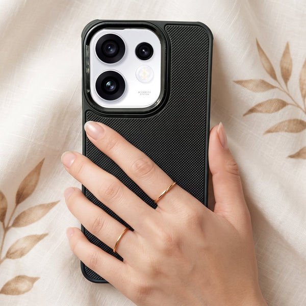 Black Niukin Silicone Case for Oppo Reno 16 - The Hatke