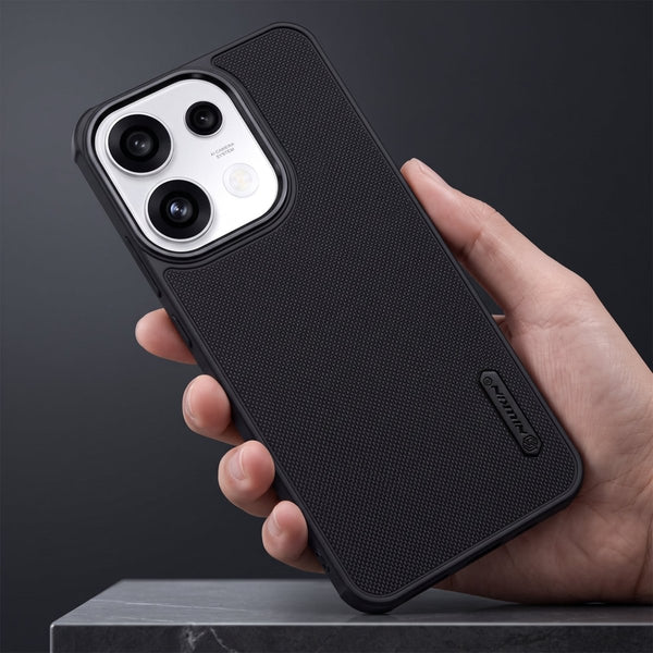 Black Niukin Silicone Case for Oppo Reno 16C - The Hatke