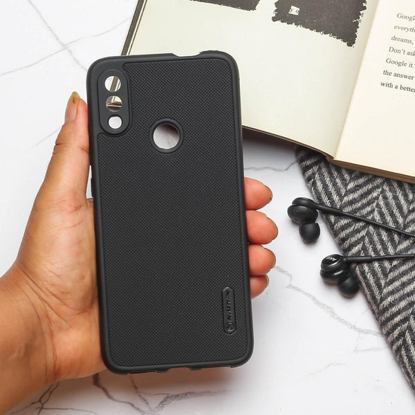 Black Niukin Silicone Case for Redmi Note 7 Pro - The Hatke