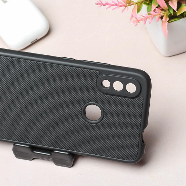 Black Niukin Silicone Case for Redmi Note 7 Pro - The Hatke
