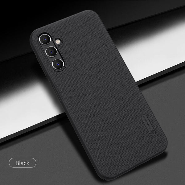 Black Niukin Silicone Case for Samsung A55 - The Hatke
