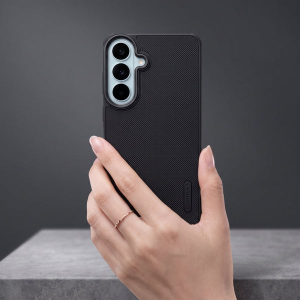 Black Niukin Silicone Case for Samsung S26 Fe - The Hatke