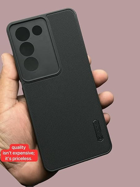 Black Niukin Silicone Case for Vivo V29 5G - The Hatke