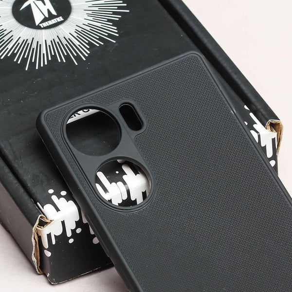 Black Niukin Silicone Case for Vivo V29E 5G - The Hatke