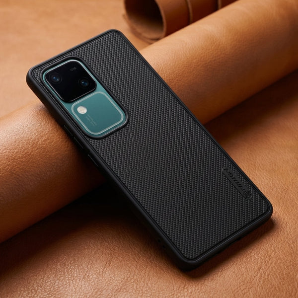 Black Niukin Silicone Case for Vivo V30 - The Hatke