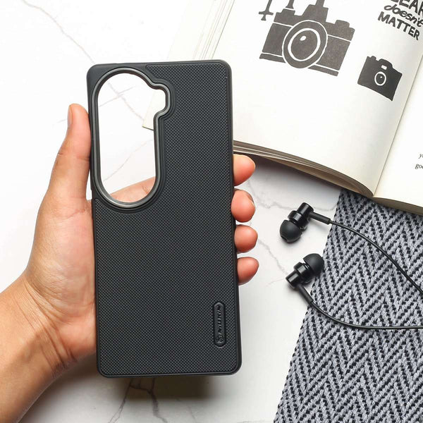 Black Niukin Silicone Case for Vivo V40e - The Hatke