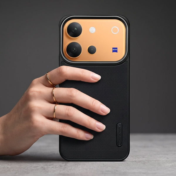 Black Niukin Silicone Case for Vivo V80 - The Hatke