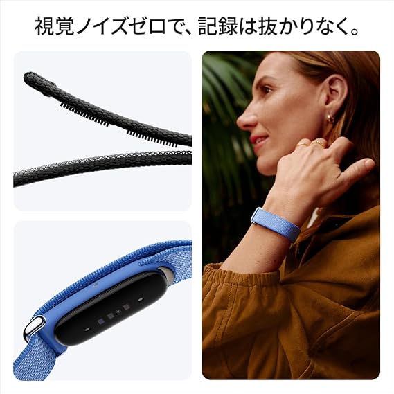 Black Nylon Strap For Google Fitbit Air - The Hatke