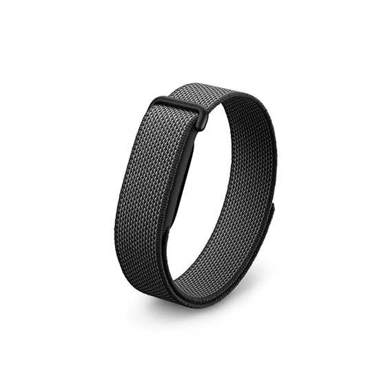 Black Nylon Strap For Google Fitbit Air - The Hatke