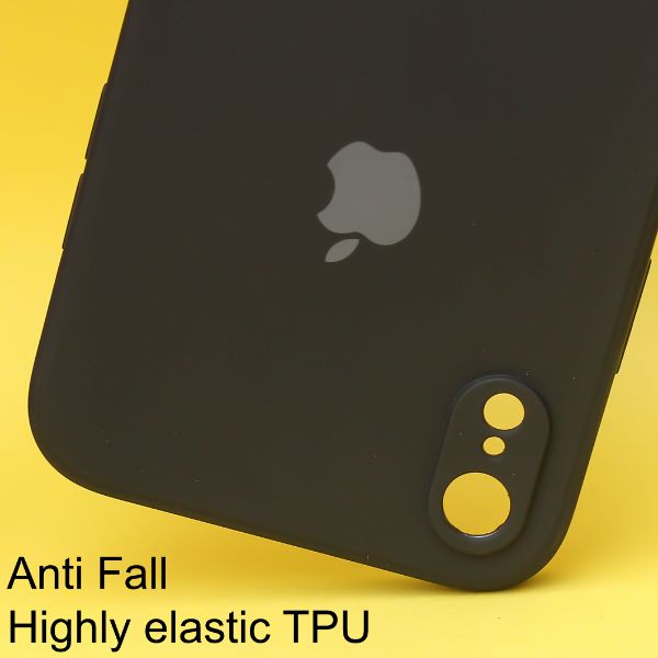 Black Original Camera Safe Silicone Case for Apple Iphone XR - The Hatke
