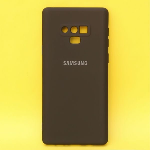 Black Original Camera Safe Silicone case for Samsung Note 9 - The Hatke