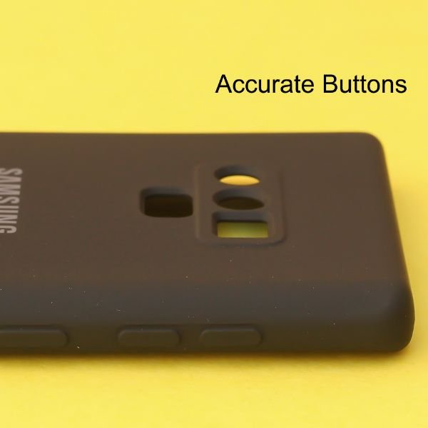 Black Original Camera Safe Silicone case for Samsung Note 9 - The Hatke