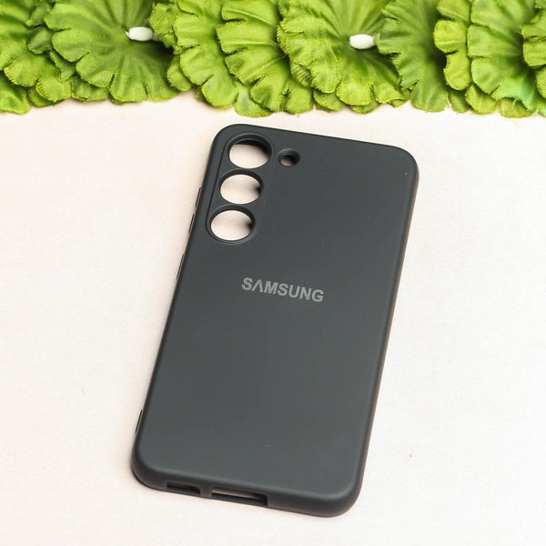 Black Original Camera Safe Silicone case for Samsung S21 FE - The Hatke