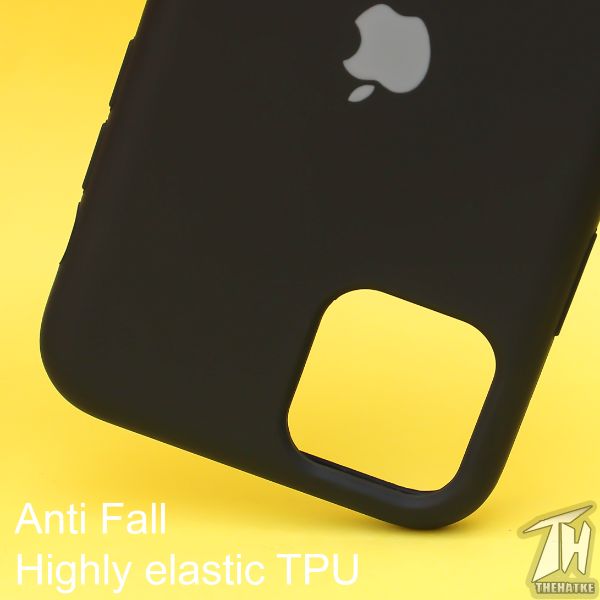 Black Original Silicone case for Apple iphone 11 Pro Max - The Hatke