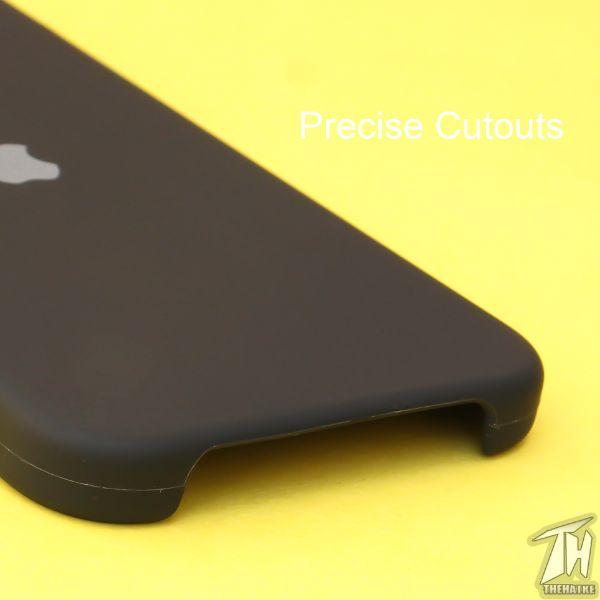 Black Original Silicone case for Apple iphone 12 mini - The Hatke