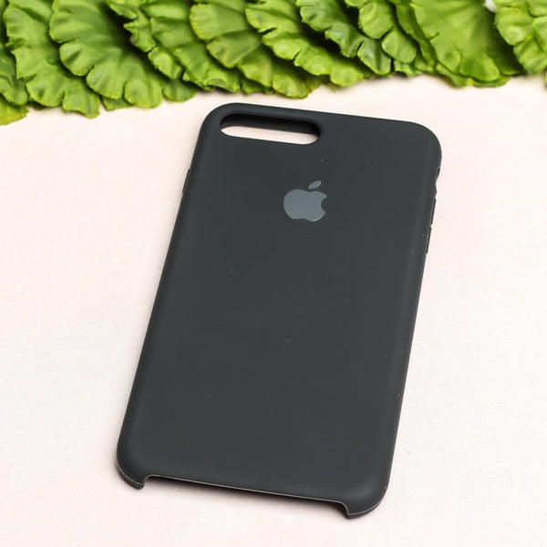 Black Original Silicone case for Apple iphone 8 Plus - The Hatke