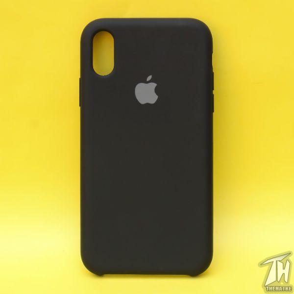 Black Original Silicone case for Apple iphone Xs Max - The Hatke