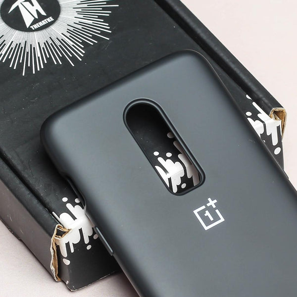 Black Original Silicone case for Oneplus 6 - The Hatke