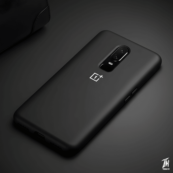 Black Original Silicone case for Oneplus 6 - The Hatke