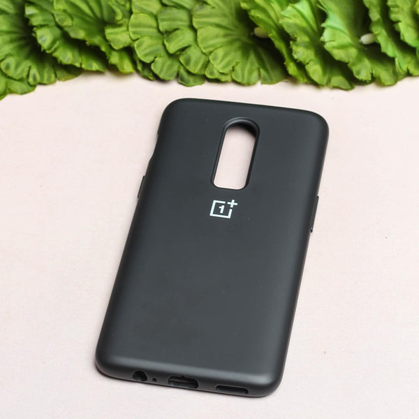 Black Original Silicone case for Oneplus 6 - The Hatke