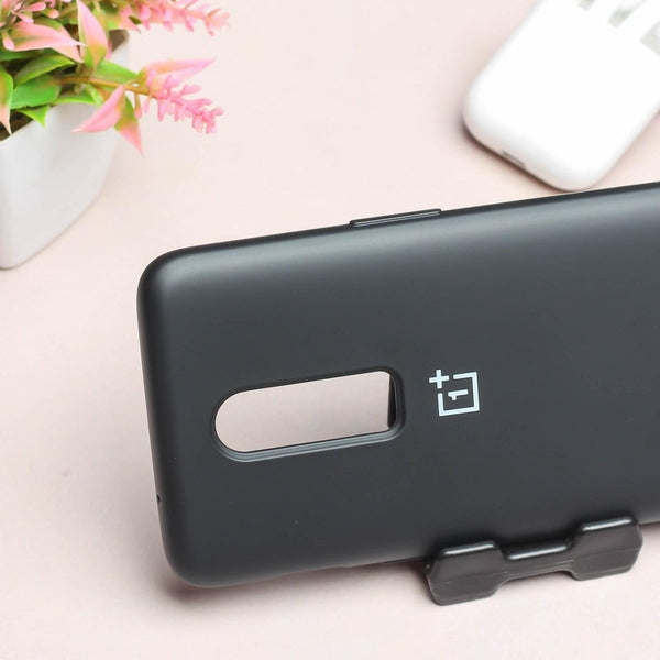 Black Original Silicone case for Oneplus 6 - The Hatke