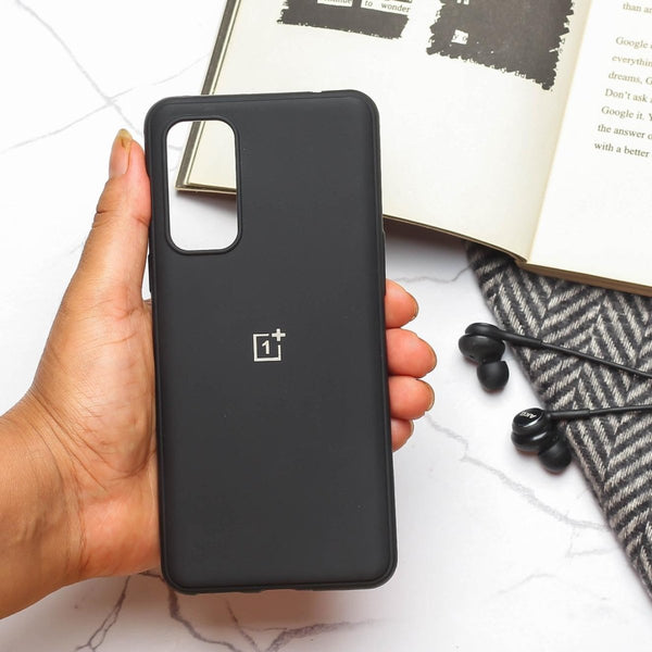 Black Original Silicone case for Oneplus Nord 2 - The Hatke