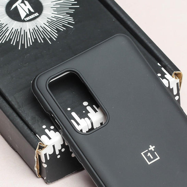 Black Original Silicone case for Oneplus Nord 2 - The Hatke