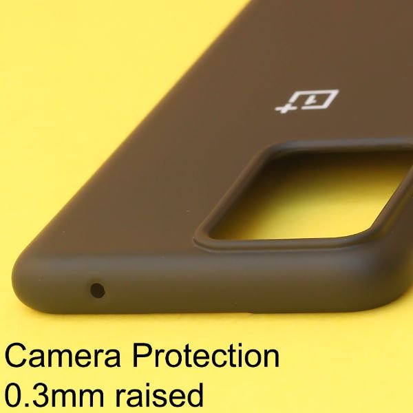 Black Original Silicone case for Oneplus Nord 2T - The Hatke