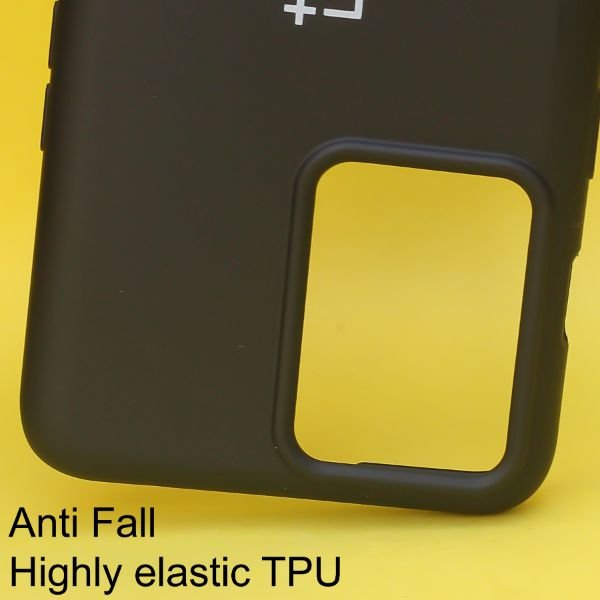 Black Original Silicone case for Oneplus Nord 2T - The Hatke