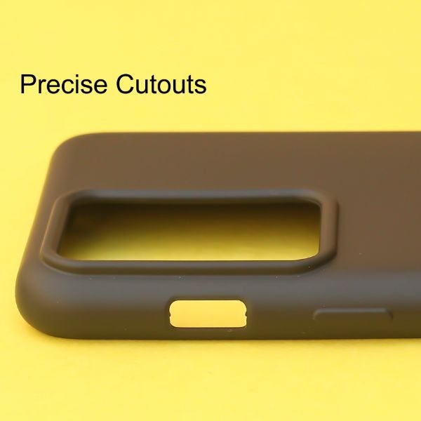 Black Original Silicone case for Oneplus Nord 2T - The Hatke