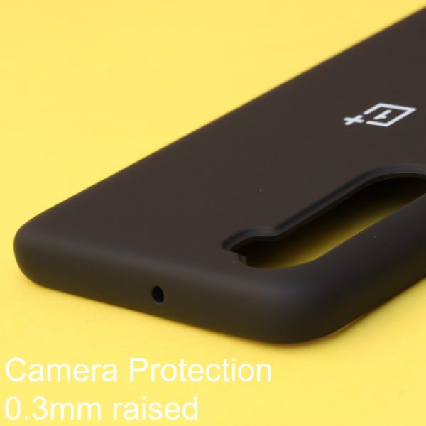 Black Original Silicone case for Oneplus Nord - The Hatke