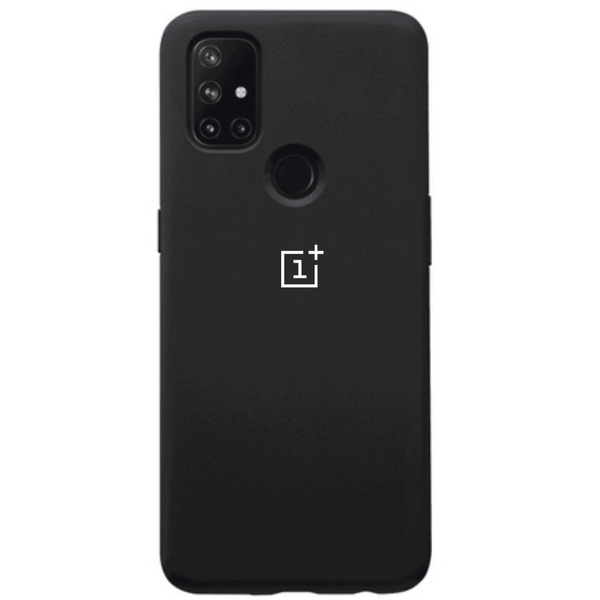 Black Original Silicone Case for Oneplus Nord N10 - The Hatke