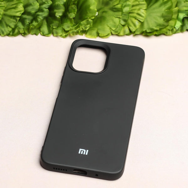 Black Original Silicone case for Redmi 12 5G - The Hatke