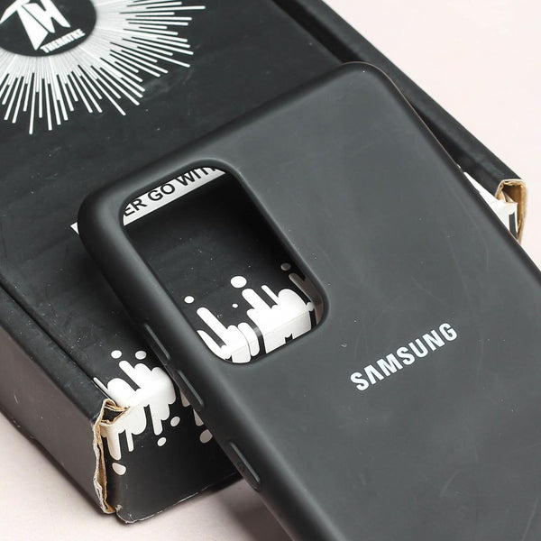 Black Original Silicone case for Samsung Note 20 - The Hatke