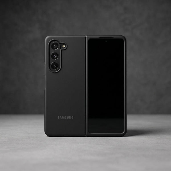 Black Original Silicone case for Samsung Z Fold 6 5G - The Hatke