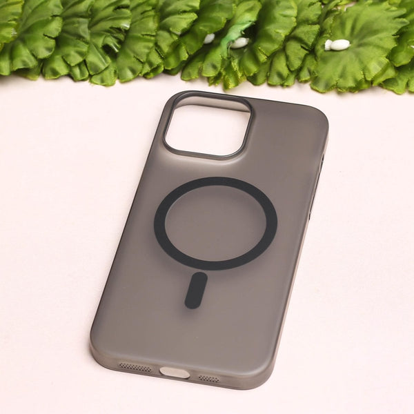 Black Paper Matte Magsafe Case for Apple Iphone 11 - The Hatke