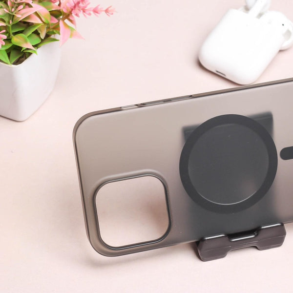 Black Paper Matte Magsafe Case for Apple Iphone 11 - The Hatke